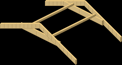 Assembled gable structure