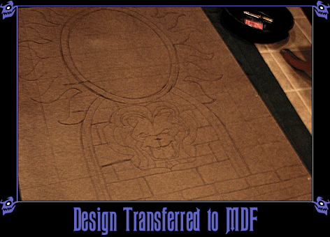 Magic Mirror Facade Pattern Transferred onto MDF